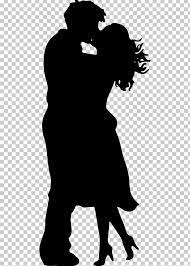 Kiss Silhouette Romance Png Clipart Black Black And White Boyfriend Couple Fictional Character Free Png Download Silhouette Kissing Silhouette Png
