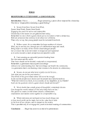 Doc Poem Resiponsible Citizenship A Good Feeling Leonard Manirakiza Academia Edu