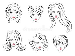 Popular hairstyles for women over 70 and 80 the classic bob is always trending. Sketch Hairstyles Stock Illustrations 556 Sketch Hairstyles Stock Illustrations Vectors Clipart Dreamstime