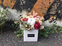 好花 乾燥桌花禮水藍色乾燥不凋花禮開幕桌禮居家擺飾情人節 好花 植栽 盆栽 pinkoi dried flowers topiary flower