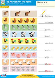 The Animals On The Farm Super Simple Songs Super Simple Songs Animal Worksheets Plurals Worksheets