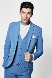Our high quality suits are crafted from pure wool to ensure a soft, luxurious feel. Boohoo Skinny Fit Stretch Suit Jacket For Men Casual Jogger Suit Trousers Top Off Your Look With Our Velve Dress Suits For Men Mens Clothing Sale Mens Suits