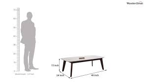 Marble and stainless steel dimensions: Buy Amoha Coffee Table Walnut Finish Online In India Wooden Street