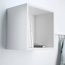 Cube storage is a contemporary style storage option for your home. Eket White Wall Mounted Shelving Unit 35 X25 X35 Cm Ikea