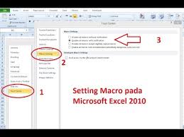 Cara Mengaktifkan Macro Microsoft Excel Youtube