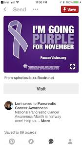 Purple is the official pancreatic cancer color. Pin On I M A Pancreatic Cancer Survivor