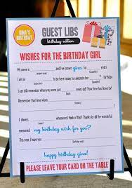 Mad Libs Birthday Edition Presents Pdfdigital File 50th Birthday Party Games 16th Birthday Party Sweet 16 Birthday Party