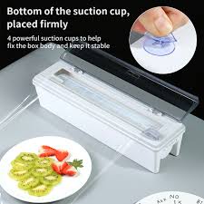 More images for saran wrap dispenser commercial » Household Plastic Cling Wrap Dispenser Cutter Wall Hanging Commercial Sliding Knife Cutter Shopee Malaysia