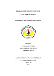 Makalah pemecahan masalah terkait profesi keguruan. Doc Guru Sebagai Profesi Tesa Manisa Academia Edu