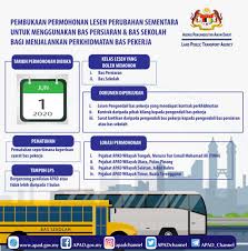 Pengguna pengangkutan awam darat dan penunggang motosikal yang sebelum ini dilarang untuk melakukan pergerakan perjalanan antara negeri bermula 7 mei hingga 10 mei ini kini tidak tidak mempunyai halangan tersebut. Apad Channel Auf Twitter Pembukaan Permohonan Lesen Perubahan Sementara Oleh Agensi Pengangkutan Awam Darat Apad Untuk Menggunakan Bas Persiaran Dan Bas Sekolah Bagi Menjalankan Perkhidmatan Bas Pekerja Motmalaysia Weekasiongmp Https T Co