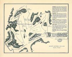 Heat map of golf courses in america. Early Map Of Augusta National Golf Course Reviews Golf Design Best Golf Courses