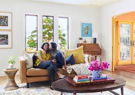 A living room that facilitates t.v. A Colorful Mother S Day Living Room Makeover Takeover