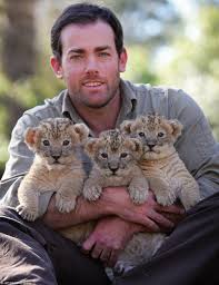Ben Britton 37 The Director Of Wild Animal Encounters In Western Sydney Is Raising Three African Lion Cubs In His Loun Animals Animals Wild Animals For Kids