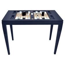 Backgammon Table Navy Backgammon Table Living Room Side Table Contemporary Accent Tables