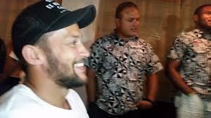 Vodafone Fiji wishes our Vodafone Fiji 7s team all the best in Scotland and  England with a dinner and a movie. Players also sang Isa Isa to farewell Chris  Cracknell