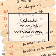 Juega a los mejores juegos de matemáticas online: Calculo Mental Con Depresores Aprendiendo Matematicas