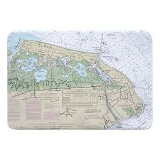 Nautical Chart Wildwood Cape May Nj Bath Rug