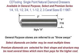 single point natural diamond dressers available in 1 4 1 3 1 2 3 4 1 1 1 2 2 3 carat sizes id 11967