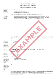 How To Lodge A Statutory Declaration Form Iihelp
