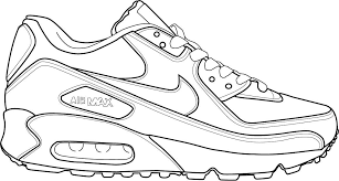 Download Or Print This Amazing Coloring Page Shoe Coloring Sheet Sneakers Sketch Shoe Template Nike Drawing