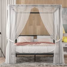 Get great deals on white queen size canopy beds. Latitude Run Dayjah Queen Canopy Bed Wayfair
