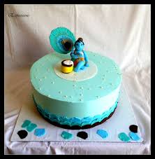 Krishna Cake In Fresh Cream Cake Designs Birthday Cake Indian Wedding Cakes