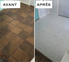 1001 Idees Peindre Du Carrelage Un Coup De Jeune Sans Tuile Peindre Du Carrelage Peindre Des Carreaux Peinture Carrelage Sol