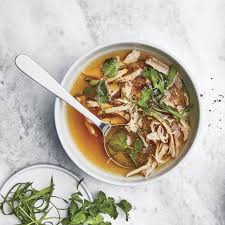 Chicken Soup With Caramelized Ginger Recipe Ginger Recipes Ginger Chicken Soup Soup And Salad