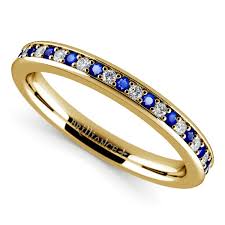 Product details department ‏ : Pave Diamond And Sapphire Ring In Yellow Gold 14k Or 18k