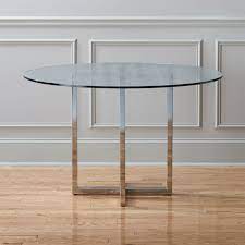 15 glass dining tables for a statement shelterness 51 that create an upscale atmosphere every meal sviestas naujoji zelandija numylėtinis table legs yenanchen com harper brass base reviews cb2 canada entrancing design ideas of interior inspirations 30 ways to incorporate into your digsdigs tate 48 round. Silverado Chrome 47 Round Dining Table Reviews Cb2