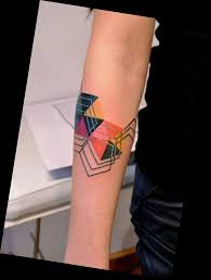 Geometric Color Blocking Tattoo Color Tattoo Tattoos I Tattoo