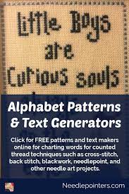 Over the years, i've had many, many queries about how to make hand embroidery patterns. Free Cross Stitch Alphabet Patterns Text Generators Needlepointers Com In 2021 Cross Stitch Alphabet Patterns Cross Stitch Letter Patterns Free Cross Stitch