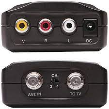 Rca Crf907 Compact Rf Modulator Converts Audio Video Rf Modulator Connect To Tv Rca Modulators Circuit Design Tv Connect