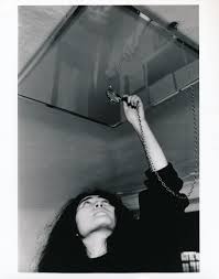 Her ceiling painting (yes painting), which debuted in 1966 at london's indica gallery where ono and lennon first met, is another example. From The Mao Archive Yoko Ono In 1997