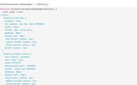 The only value you need to define for the css. Blockly Widgets Abserari Observable