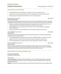 business analyst free resume samples