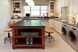 Laundry craft room combo design 19. 25 Space Saving Multipurpose Laundry Rooms
