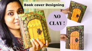 Awesome Book Cover Making Idea No Clay Used Cardboard Craft By Aloha Crafts Youtube