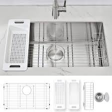 Shop our exclusive collection online. Buy Zuhne Modena Undermount Kitchen Sink Set 16 Gauge Stainless Steel 30 Inch Single Bowl Online In Germany B00ozxcr0y
