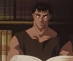 Im watching Berserk for the first time. Maybe this is explained later in  the series, but am I really supposed to believe that Guts can read? Seeing  him with a book really