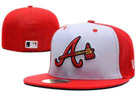 Atlanta Braves Medium Raised Embroidery Letter Fitted Hat Structured Fit Classic On Field High Crown Baseball Cap Onl Braves Hat Atlanta Braves Hat Fitted Hats
