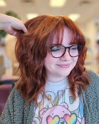 Copper strands paired with a fun shag, cutest combo ever! Color by  @hair_by_cat Cut by yours truly #harperdoesmyhair #copperhair #shag  #shaghaircut #fringe #coolgirlhair #canvasbeautyco