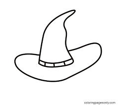 Printable coloring pages no one is too young, or too old to experience how color does transform everything in the world. Witch Hat Printable Coloring Pages Halloween Witch Coloring Pages Coloring Pages For Kids And Adults