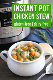 Add the chicken, potatoes, rosemary, thyme, salt, pepper, and bay leaf. Instant Pot Chicken Stew Easy Family Dinner Recipe