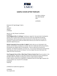 Sample Cover Letter Template Free Resume Sample Cover Letter For Resume Letter Templates Sample Cover