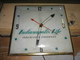 Great customer service, very quick response, knows more. Vintage Indianapolis Life Insurance Company Electric Clock 372229444