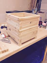 Planter Box Using Cedar 2x2 Just Need To Seal It Then It S Good To Go Planter Boxes Wood Planters Wooden Planters