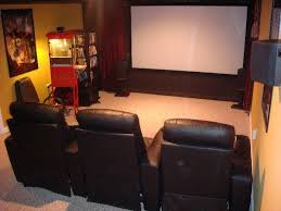 My Wife And I Have Always Loved Movies So I Decided To Make A Small Home Theater In Our Unfinished Basement Small Home Theaters Home Theater Rooms Movie Room