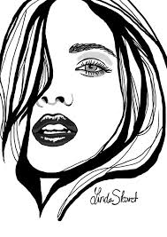 Fashion Illustration By Linda Skaret Via Behance Face Art Illustration Sketches