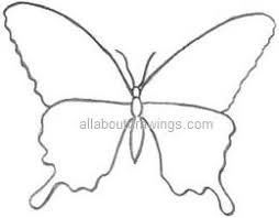 Simple Butterfly Drawings Done of course with my favourite faber castells. simple butterfly drawings